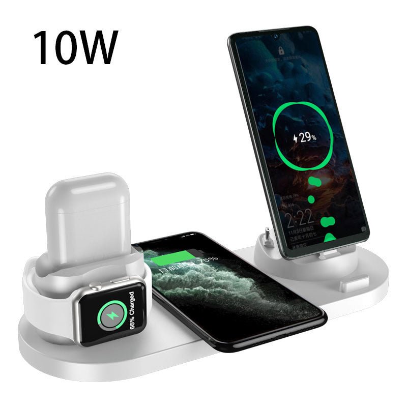 Wireless Charger For IPhone Fast Charger For Phone Fast Charging Pad For Phone Watch 6 In 1 Charging Dock Station - Unique