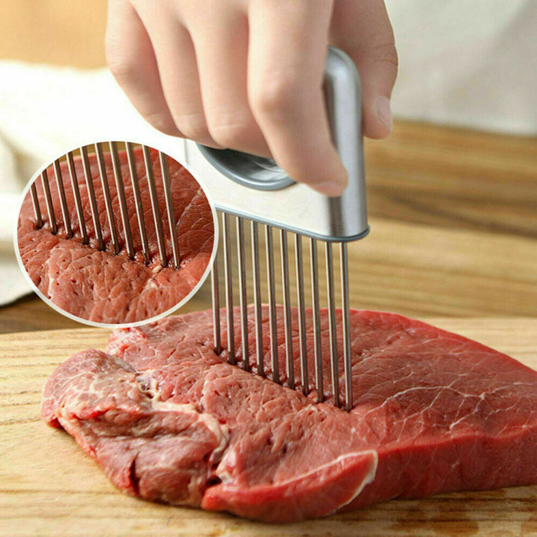Onion Holder Slicer Vegetable tools Tomato Cutter Stainless Steel Kitchen Gadget - Unique Unique Unique Onion Holder Slicer Vegetable tools Tomato Cutter Stainless Steel Kitchen Gadget