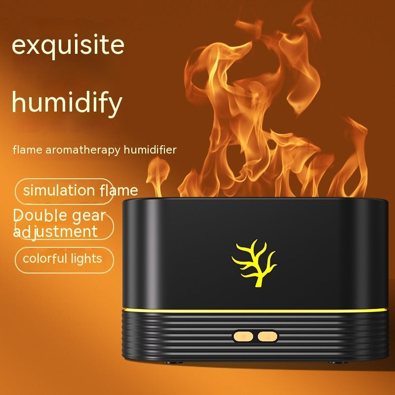 Flame Humidifier USB Smart Timing LED Electric Aroma Diffuser Simulation Fire Night Lamp Home Decor - Unique Unique Unique Flame Humidifier USB Smart Timing LED Electric Aroma Diffuser Simulation Fire Night Lamp Home Decor