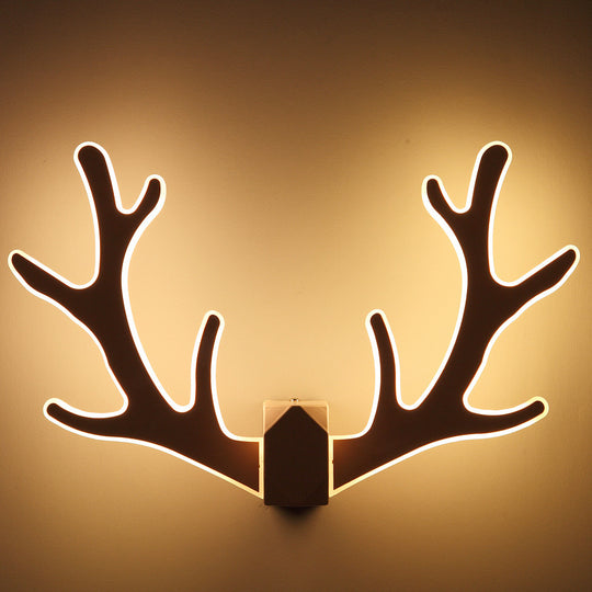 Nordic Antlers Wall Lamp Simple Modern Bedroom