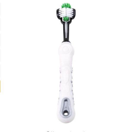 1 random color toothbrush pet plush dog brush in addition to bad breath tartar dental care dog cat cleaning supplies - Unique