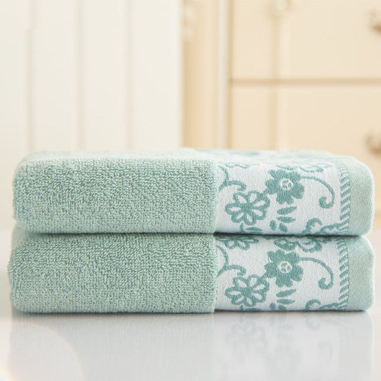 Wisteria flower cotton 32 ply jacquard absorbent towel - Unique