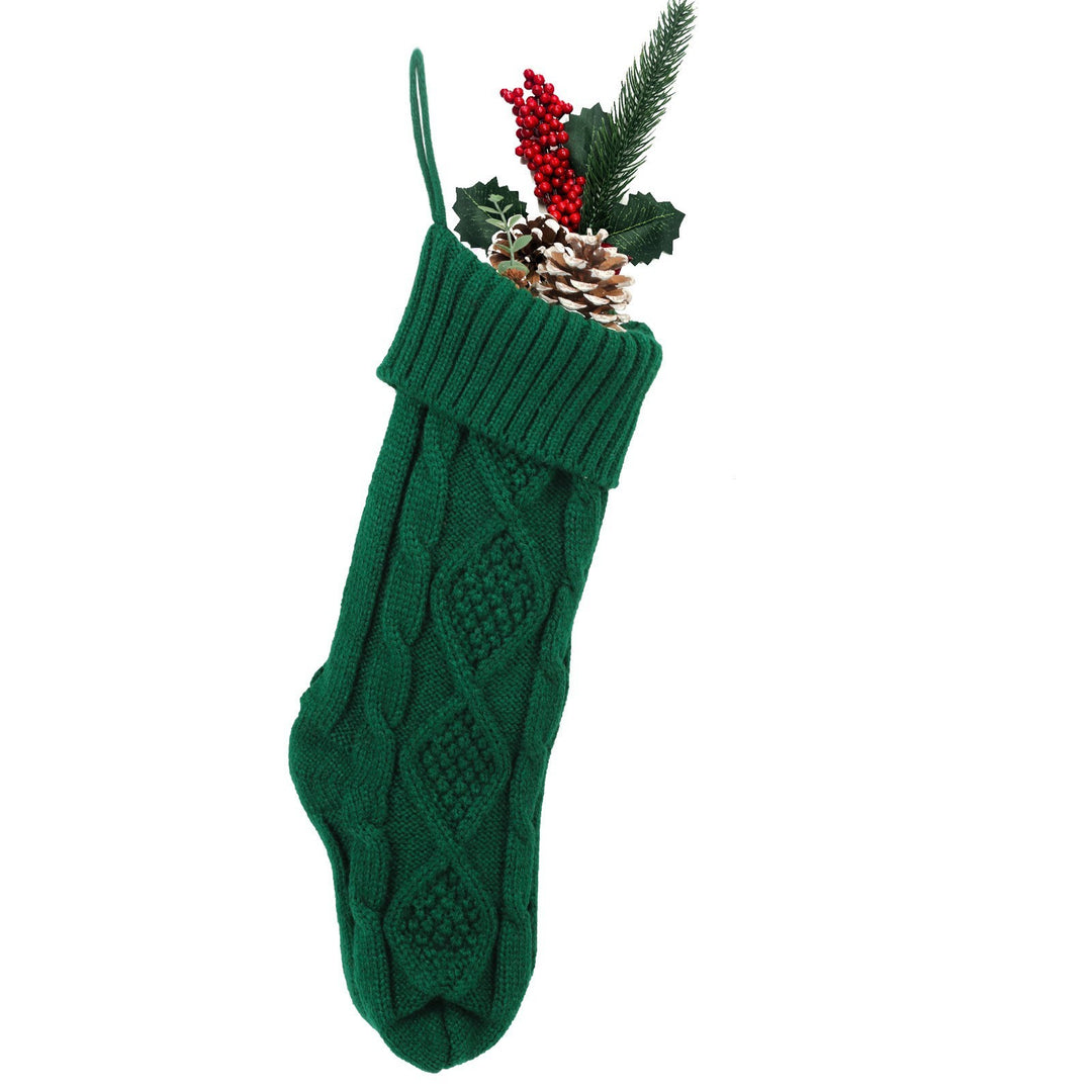 Embroidered Knitted Christmas Socks Decorative Products - Unique