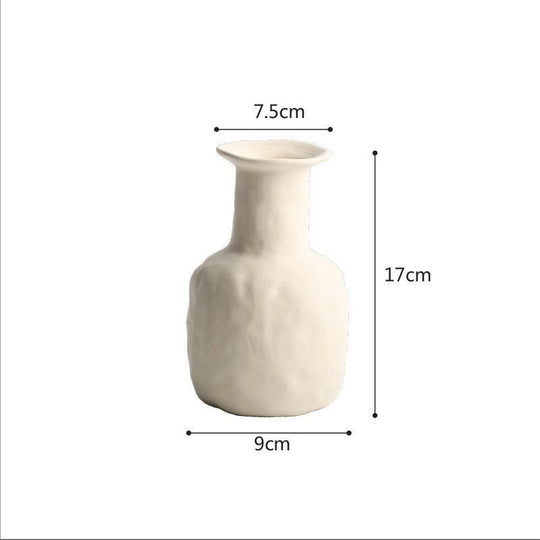 Scandinavian Style Simple Primitive Ceramics Vases Ornaments - Unique