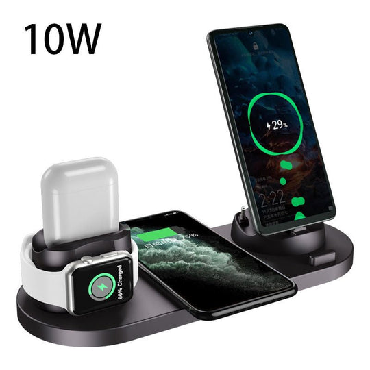 Wireless Charger For IPhone Fast Charger For Phone Fast Charging Pad For Phone Watch 6 In 1 Charging Dock Station - Unique