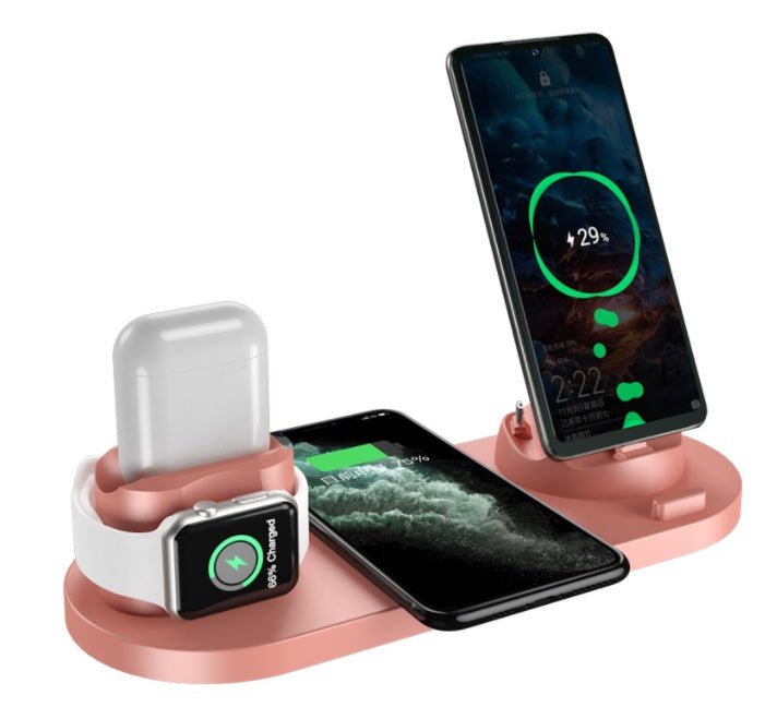 Wireless Charger For IPhone Fast Charger For Phone Fast Charging Pad For Phone Watch 6 In 1 Charging Dock Station - Unique