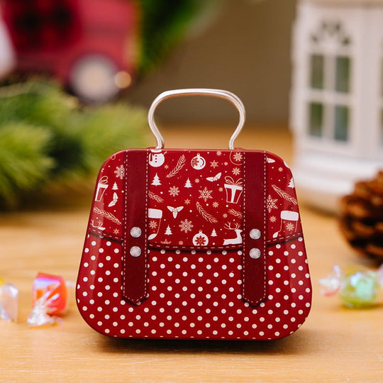 Christmas Decoration Supplies Tinplate Handbag Candy Box - Unique