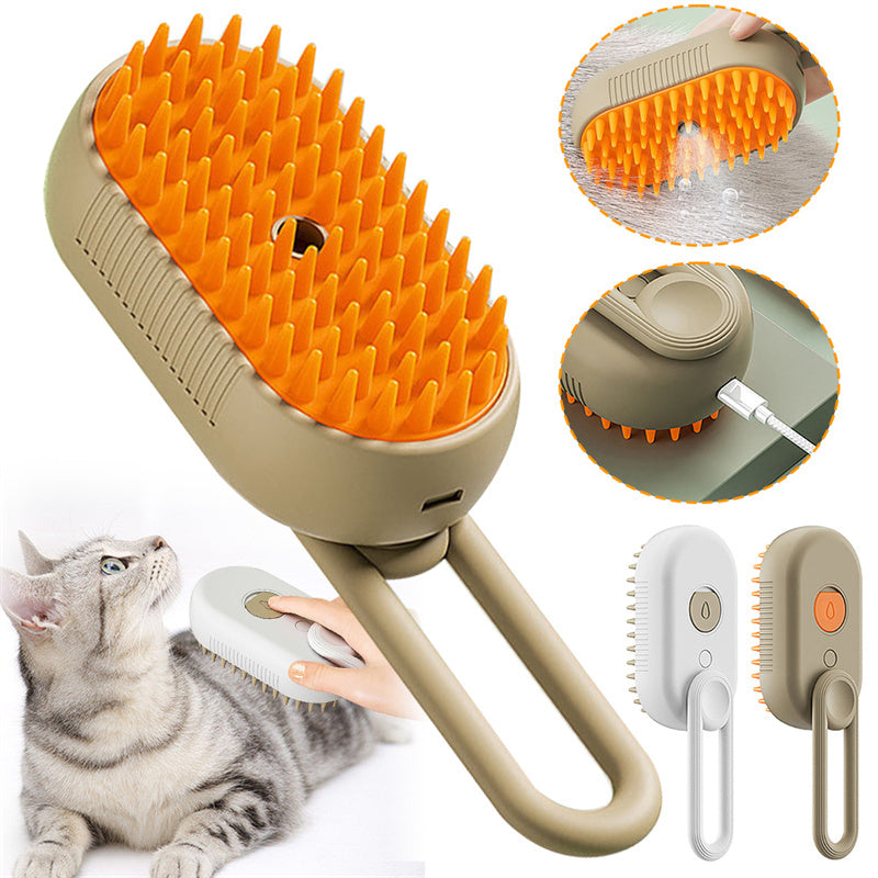 Cat Steam Brush Steamy Dog Brush 3 In 1 Electric Spray Cat Hair Brushes For Massage Pet Grooming Comb Hair Removal Combs Pet Products - Unique Unique Unique Cat Steam Brush Steamy Dog Brush 3 In 1 Electric Spray Cat Hair Brushes For Massage Pet Grooming Comb Hair Removal Combs Pet Products