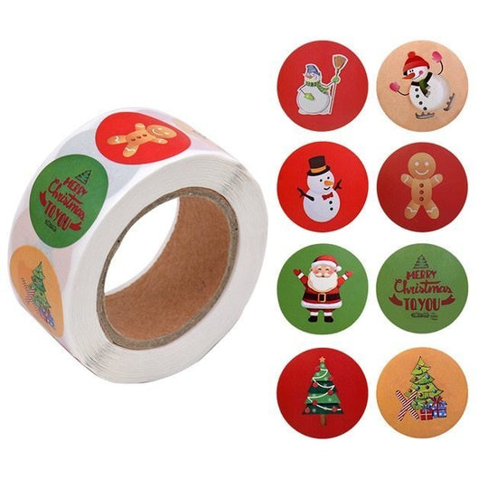 Christmas Day Decoration Gift Series Sticker Label - Unique