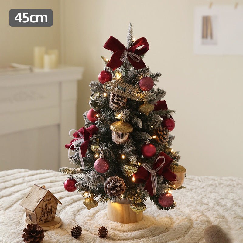 Desktop Christmas Tree Set 45CM Window Decoration Mini Ornaments - Unique