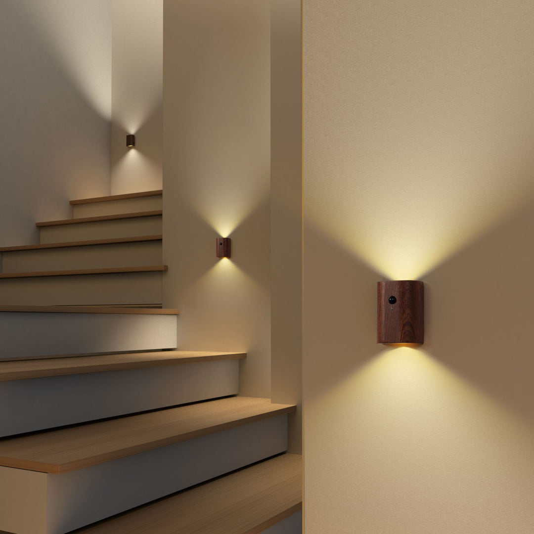 Hallway Access Wood Induction Light - Unique