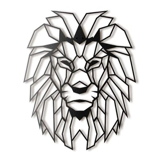 Lion Head Metal Wall Art Decoration - Unique