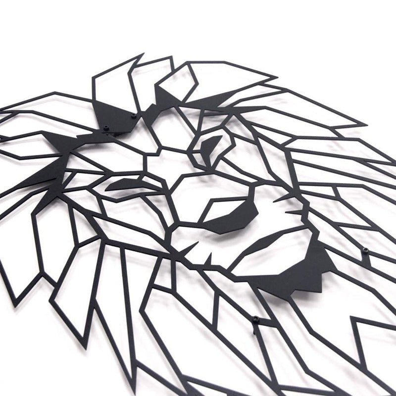 Lion Head Metal Wall Art Decoration - Unique