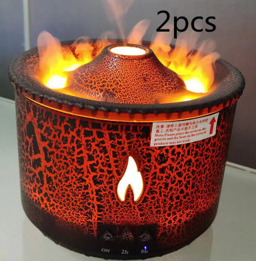 New Creative Ultrasonic Essential Oil Humidifier Volcano Aromatherapy Machine Spray Jellyfish Air Flame Humidifier Diffuser - Unique Unique Unique New Creative Ultrasonic Essential Oil Humidifier Volcano Aromatherapy Machine Spray Jellyfish Air Flame Humidifier Diffuser