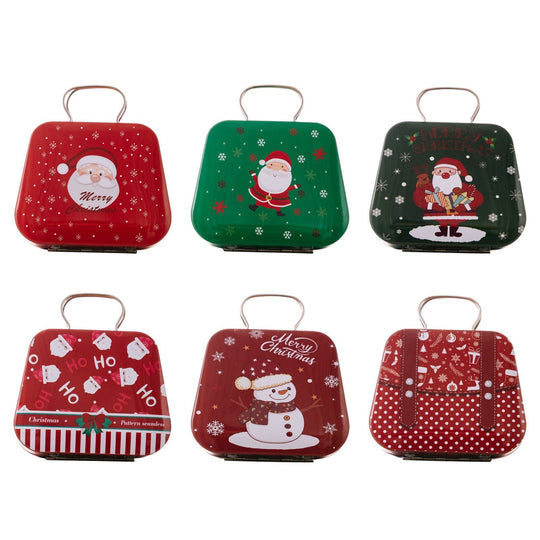 Christmas Decoration Supplies Tinplate Handbag Candy Box - Unique