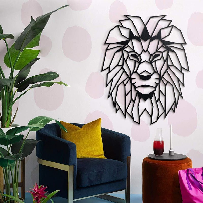 Lion Head Metal Wall Art Decoration - Unique