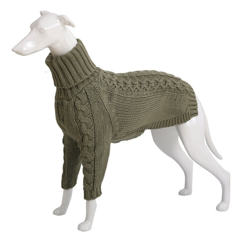 Winter Solid High Collar Dog Sweater Pet Products - Unique