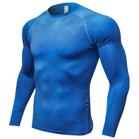 Sports Tight Men's Long Sleeve 3D Printing Training High Elasticity Moisture Absorption Quick-drying Workout Clothes