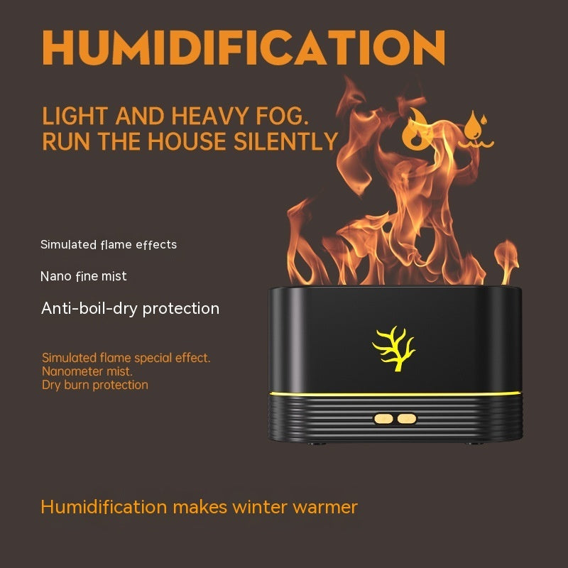 Flame Humidifier USB Smart Timing LED Electric Aroma Diffuser Simulation Fire Night Lamp Home Decor - Unique Unique Unique Flame Humidifier USB Smart Timing LED Electric Aroma Diffuser Simulation Fire Night Lamp Home Decor