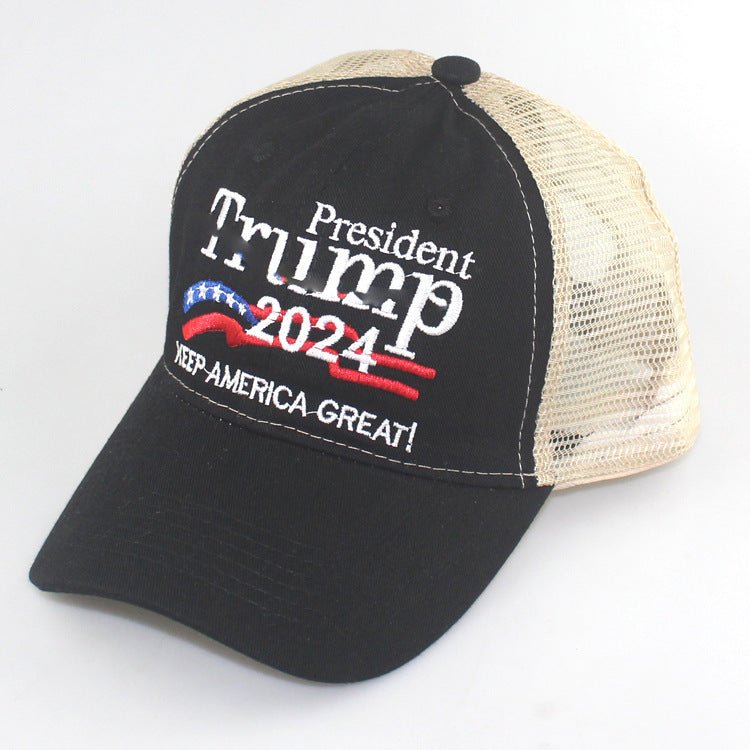 2024 American Election Hat Washed Old Truck Driver Peaked Cap Sichuan Puwang Baseball Cap - Unique