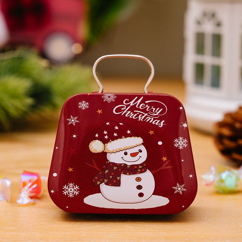 Christmas Decoration Supplies Tinplate Handbag Candy Box - Unique