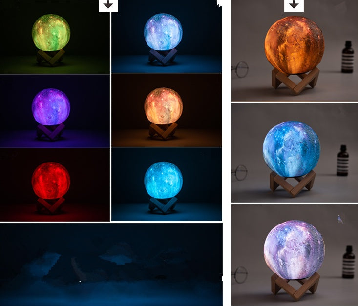 3D Printing Lunar Light Painting Creative Gift Night Light - Unique Unique Unique 3D Printing Lunar Light Painting Creative Gift Night Light