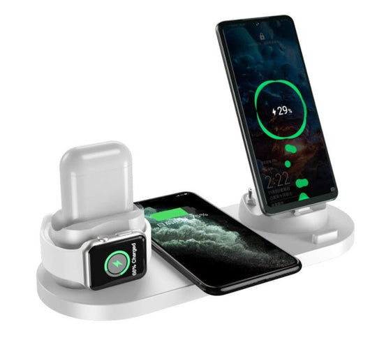 Wireless Charger For IPhone Fast Charger For Phone Fast Charging Pad For Phone Watch 6 In 1 Charging Dock Station - Unique