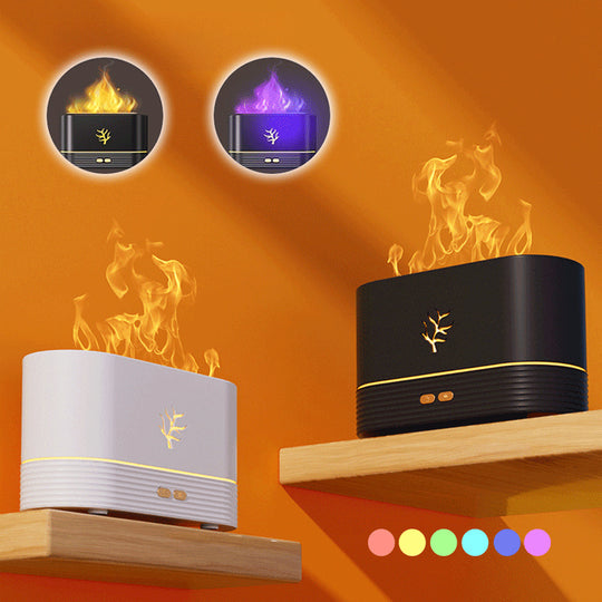 Flame Humidifier USB Smart Timing LED Electric Aroma Diffuser Simulation Fire Night Lamp Home Decor - Unique Unique Unique Flame Humidifier USB Smart Timing LED Electric Aroma Diffuser Simulation Fire Night Lamp Home Decor