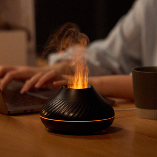 Newest RGB Flame Aroma Diffuser 130Ml 3d Colorful Flame Humidifier Fire Volcano Diffuser Flame - Unique Unique Unique Newest RGB Flame Aroma Diffuser 130Ml 3d Colorful Flame Humidifier Fire Volcano Diffuser Flame