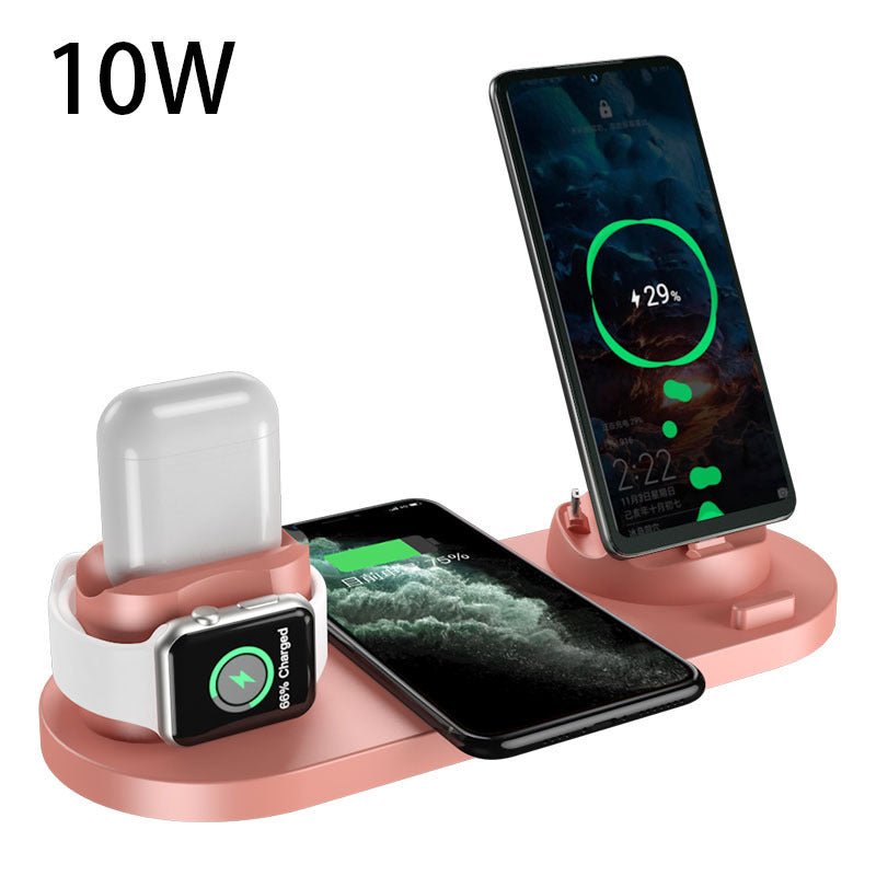 Wireless Charger For IPhone Fast Charger For Phone Fast Charging Pad For Phone Watch 6 In 1 Charging Dock Station - Unique