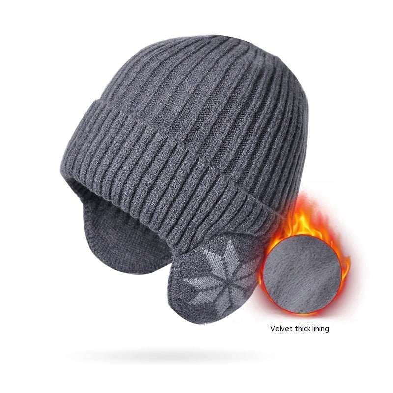 Thermal Knitting Woolen Cap Men's Fleece - lined Thickened Winter Trending Products - Unique