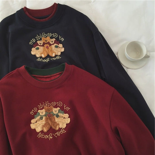 Women's Vintage Fleece Fleece Sweater With Vintage Feel - Unique