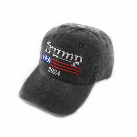 2024 American Election Hat Washed Old Truck Driver Peaked Cap Sichuan Puwang Baseball Cap - Unique