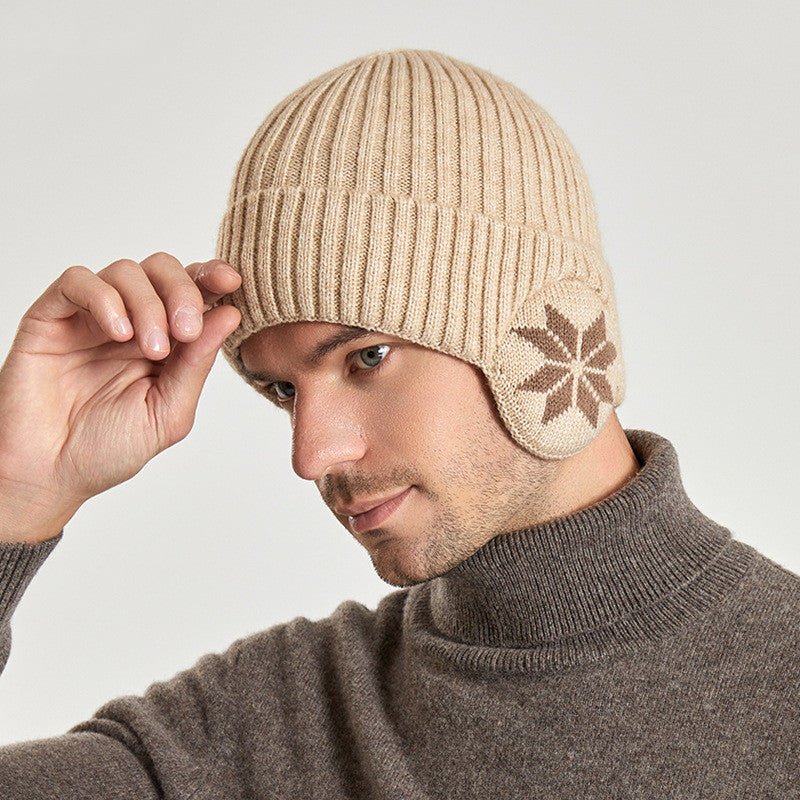 Thermal Knitting Woolen Cap Men's Fleece - lined Thickened Winter Trending Products - Unique