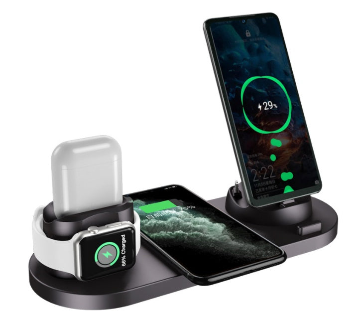 Wireless Charger For IPhone Fast Charger For Phone Fast Charging Pad For Phone Watch 6 In 1 Charging Dock Station - Unique Unique Unique Wireless Charger For IPhone Fast Charger For Phone Fast Charging Pad For Phone Watch 6 In 1 Charging Dock Station