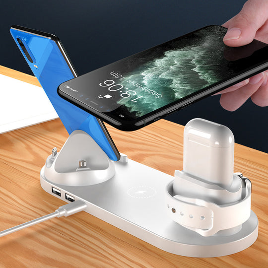 Wireless Charger For IPhone Fast Charger For Phone Fast Charging Pad For Phone Watch 6 In 1 Charging Dock Station - Unique Unique Unique Wireless Charger For IPhone Fast Charger For Phone Fast Charging Pad For Phone Watch 6 In 1 Charging Dock Station