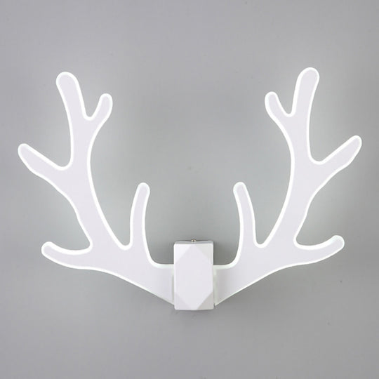 Nordic Antlers Wall Lamp Simple Modern Bedroom