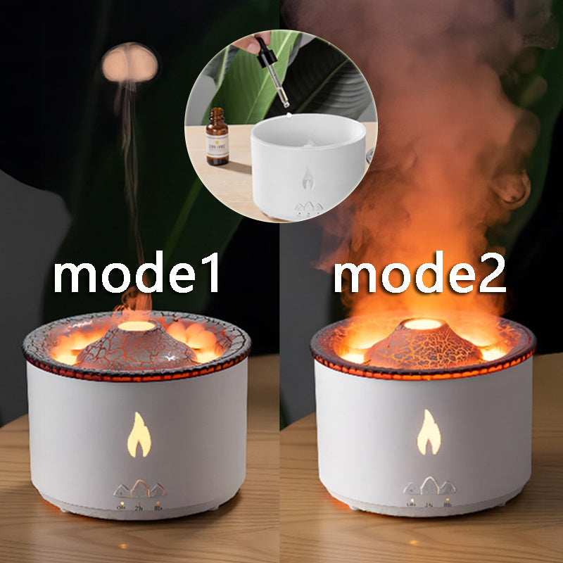 New Creative Ultrasonic Essential Oil Humidifier Volcano Aromatherapy Machine Spray Jellyfish Air Flame Humidifier Diffuser - Unique Unique Unique New Creative Ultrasonic Essential Oil Humidifier Volcano Aromatherapy Machine Spray Jellyfish Air Flame Humidifier Diffuser