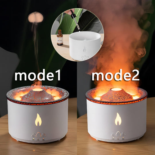 New Creative Ultrasonic Essential Oil Humidifier Volcano Aromatherapy Machine Spray Jellyfish Air Flame Humidifier Diffuser - Unique Unique Unique New Creative Ultrasonic Essential Oil Humidifier Volcano Aromatherapy Machine Spray Jellyfish Air Flame Humidifier Diffuser