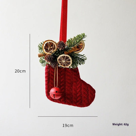 Christmas Decoration Knitted Christmas Stockings Scene Layout - Unique