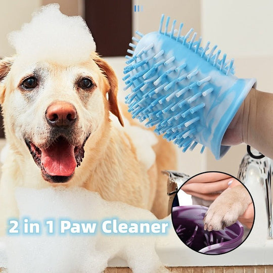 2 In 1 Dog Paw Cleaner Cup Soft Pet Dog Foot Cleaning Washer Brush Cup Portable Pet Foot Washer Paw Clean Brush Foot Cleaning Bucket Pet Products - Unique