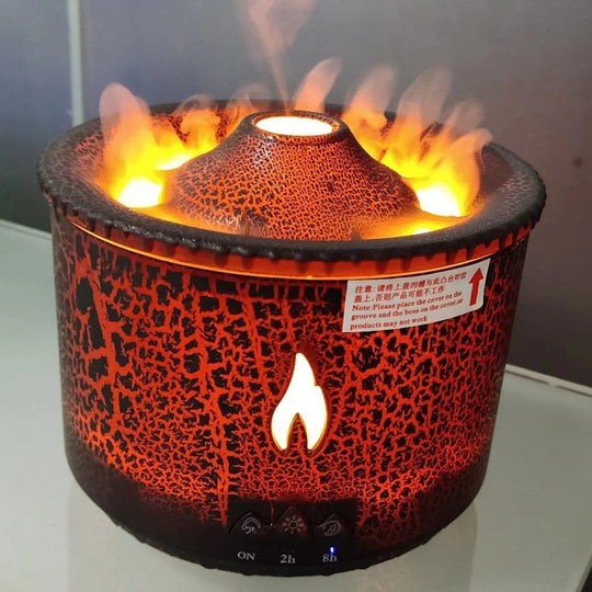 New Creative Ultrasonic Essential Oil Humidifier Volcano Aromatherapy Machine Spray Jellyfish Air Flame Humidifier Diffuser - Unique Unique Unique New Creative Ultrasonic Essential Oil Humidifier Volcano Aromatherapy Machine Spray Jellyfish Air Flame Humidifier Diffuser