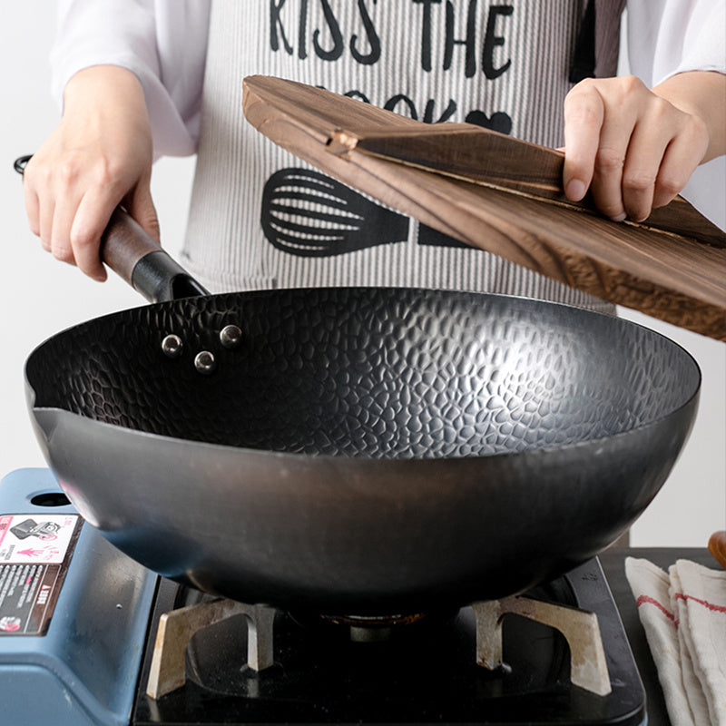 Iron Pan Traditional Iron Wok Handmade - Unique Unique Unique Iron Pan Traditional Iron Wok Handmade
