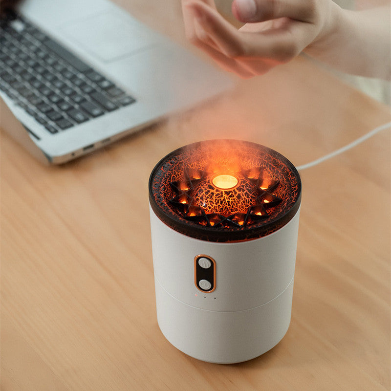 New Creative Ultrasonic Essential Oil Humidifier Volcano Aromatherapy Machine Spray Jellyfish Air Flame Humidifier Diffuser - Unique Unique Unique New Creative Ultrasonic Essential Oil Humidifier Volcano Aromatherapy Machine Spray Jellyfish Air Flame Humidifier Diffuser