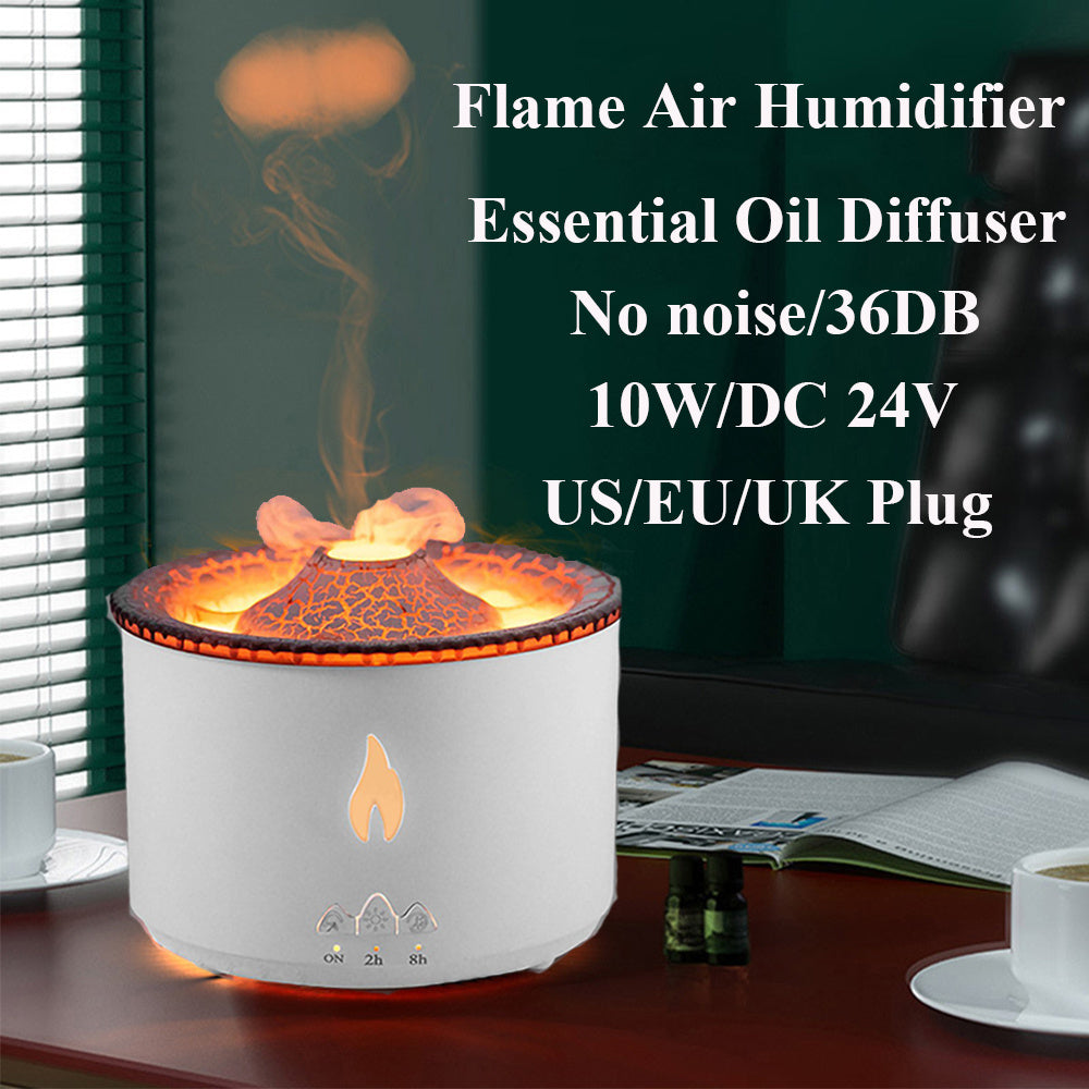 New Creative Ultrasonic Essential Oil Humidifier Volcano Aromatherapy Machine Spray Jellyfish Air Flame Humidifier Diffuser - Unique Unique Unique New Creative Ultrasonic Essential Oil Humidifier Volcano Aromatherapy Machine Spray Jellyfish Air Flame Humidifier Diffuser