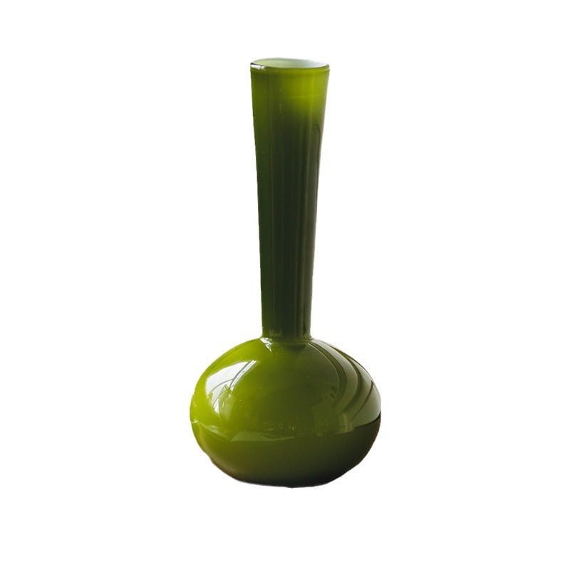 French Style Antique Glass Vase High Sense - Unique