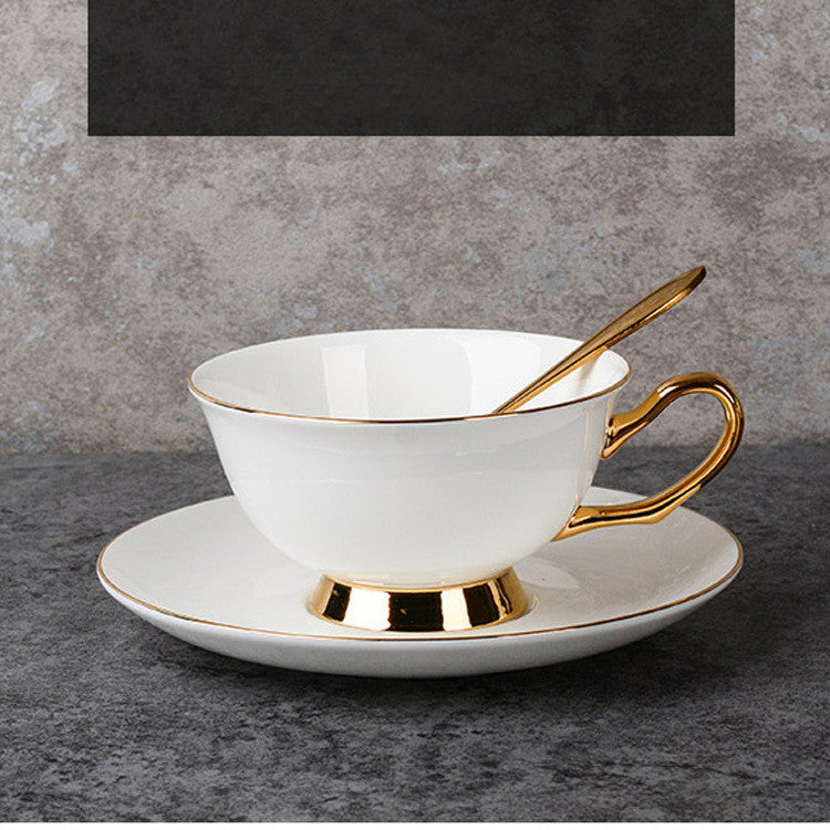 Bone China Gold-painted Coffee Cup And Saucer Afternoon Tea Tea Set