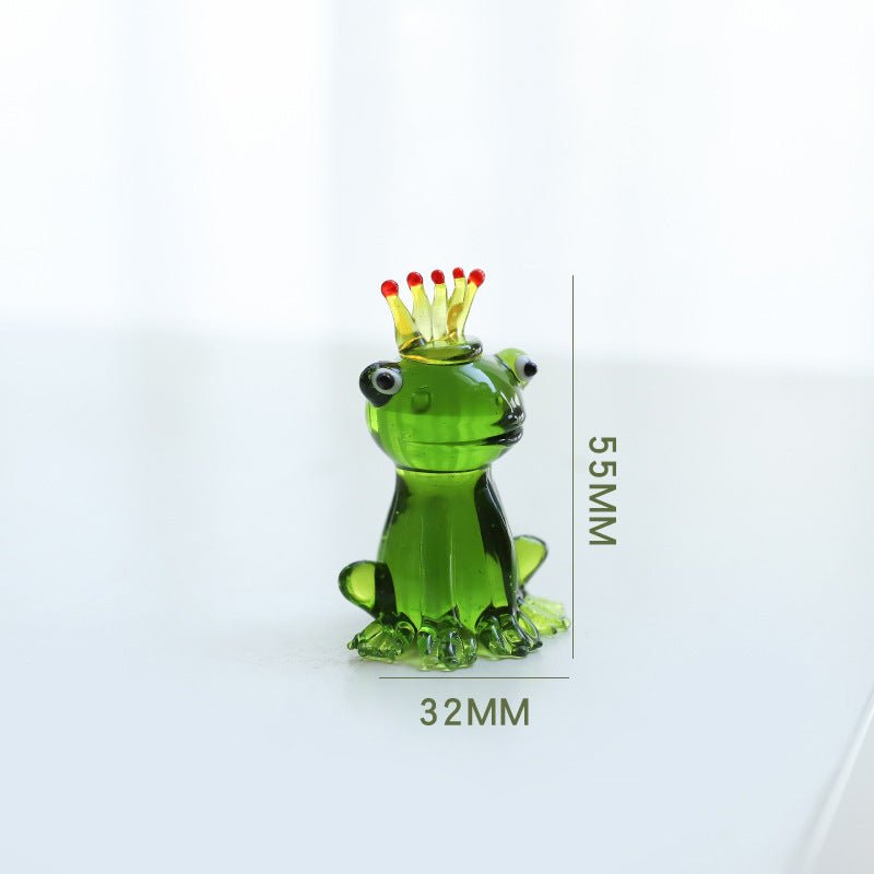 Home Decor Glass Frog Ornament Shape - Unique